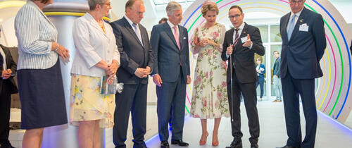 Belgium's king and queen visit DOMO's Leuna plant
