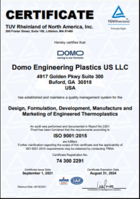 DOMO Engineering Plastics US LLC - Buford - ISO 9001:2015 (EN)